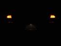 A Rear view with the lights on